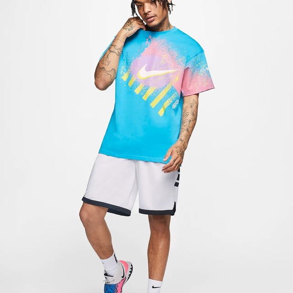 Nike Kyrie 6 Neon Graffiti 90’s Shirt Size Small